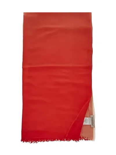 Gentry Portofino Virgin Wool Scarf In Red