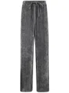Gentry Portofino Corduroy Drawstring Trousers In Gray