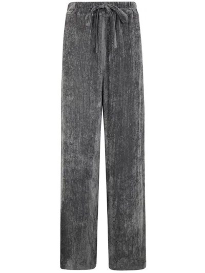 Gentry Portofino Corduroy Drawstring Trousers In Gray