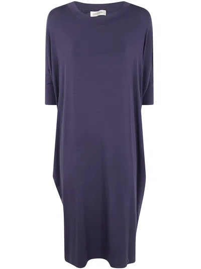 Gentry Portofino Woven Midi Dress In Blue