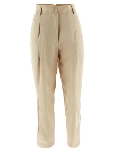 Gentryportofino Classic Trouser In Neutral