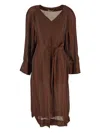 Gentryportofino Dress Woman In Brown