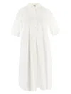 Gentryportofino Short Shirt Dress In White