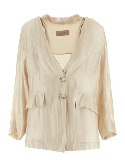 Gentryportofino Jacket Woman In Beige