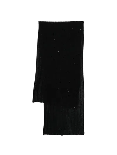 Gentryportofino Knit Scarf In Black