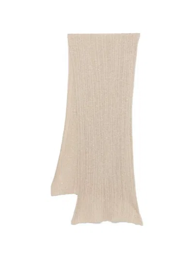 Gentryportofino Knit Scarf In Neutral