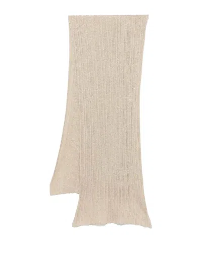 Gentryportofino Kids' Knit Scarf In Brown