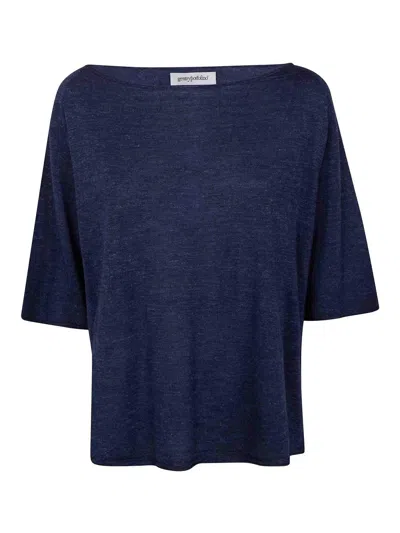 Gentryportofino Knit Sweater In Blue