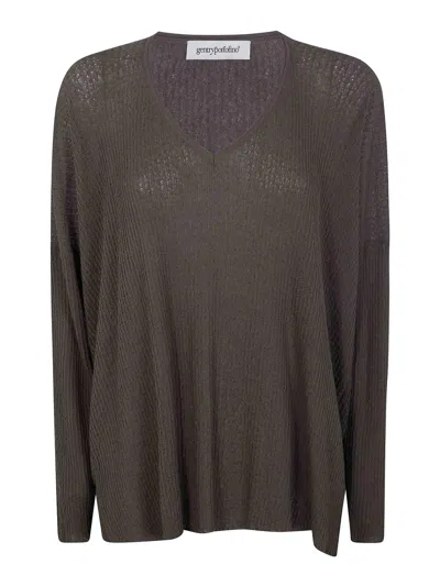 Gentryportofino Knit Sweater In Green