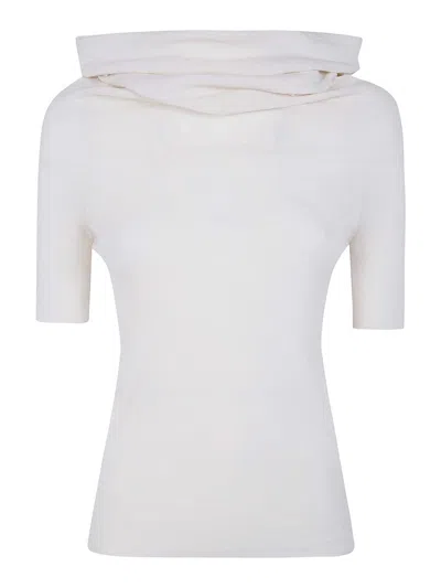 Gentryportofino Knit Sweater In Nude & Neutrals