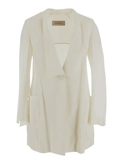 Gentryportofino Lightweight Blazer In White