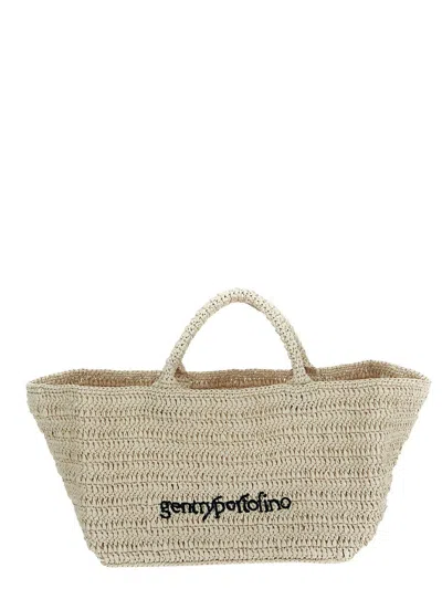 Gentryportofino Logo Bag In Beige