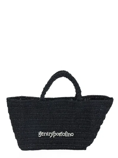 Gentryportofino Logo Bag In Black
