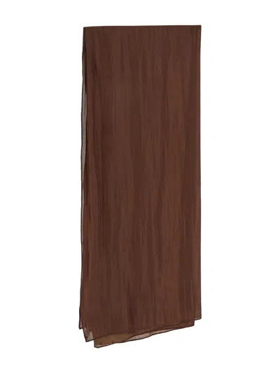 Gentryportofino Scarf Woman In Brown