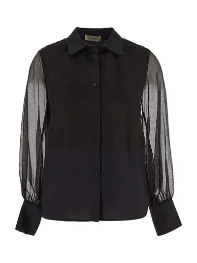 Gentryportofino Shirt Woman In Black