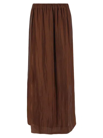 Gentryportofino Skirt Woman In Brown