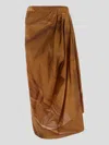 Gentryportofino Skirt Woman In Brown