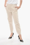 GENTRYPORTOFINO STRETCH COTTON trousers WITH ELASTIC CUFFS