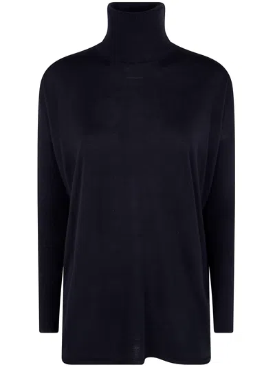 Gentryportofino Sweater Wool Silk "d603wa G0009 Black"