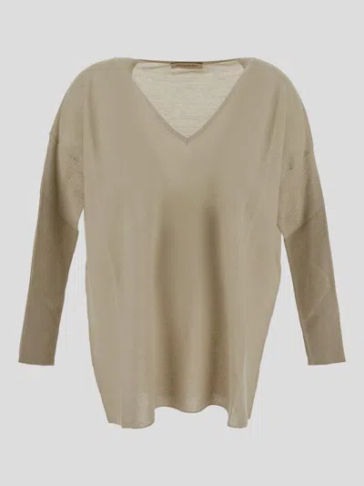Gentryportofino Sweaters In Metallic