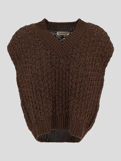 Gentryportofino Sweaters In Brown