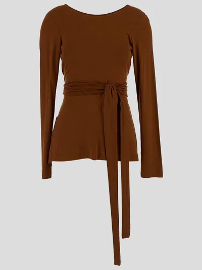 Gentryportofino T-shirts And Polos In Brown
