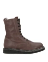 Gentryportofino Woman Ankle Boots Dark Brown Size 7 Leather