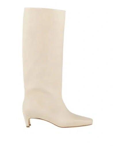 Gentryportofino Woman Boot Ivory Size 7 Leather In White
