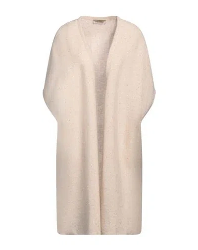 Gentryportofino Woman Cardigan Beige Size 14 Virgin Wool, Alpaca Wool, Mohair Wool, Polyamide, Visco In Brown