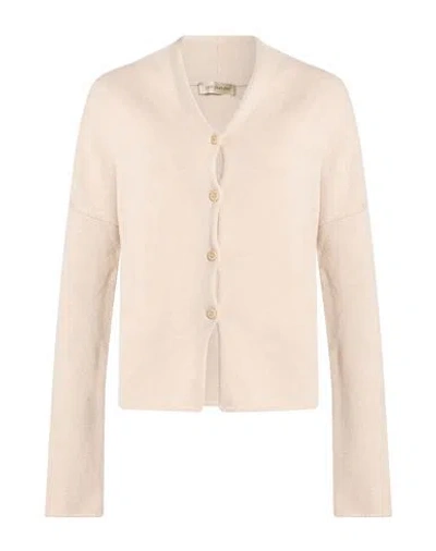 Gentryportofino Woman Cardigan Beige Size 6 Cashmere In Neutral