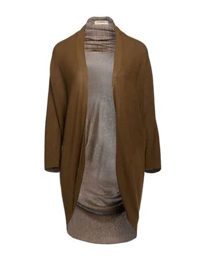 Gentryportofino Woman Cardigan Brown Size 8 Cashmere
