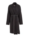 Gentryportofino Woman Cardigan Charcoal Size 8 Virgin Wool, Polyamide In Brown