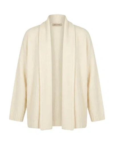 Gentryportofino Woman Cardigan Cream Size 8 Virgin Wool, Polyamide In Neutral