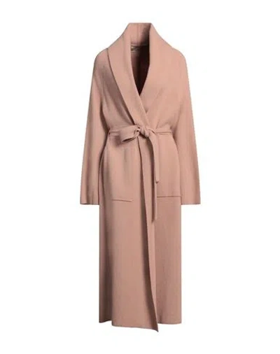Gentryportofino Woman Coat Antique Rose Size 10 Cashmere In Pink