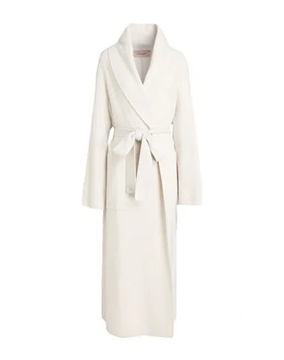 Gentryportofino Woman Coat Beige Size 18 Cashmere In Sand