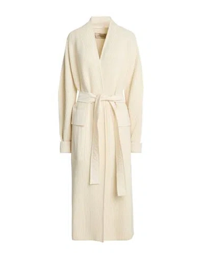 Gentryportofino Woman Coat Ivory Size 10 Virgin Wool, Cashmere In White