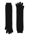Gentryportofino Woman Gloves Black Size S Virgin Wool, Cashmere