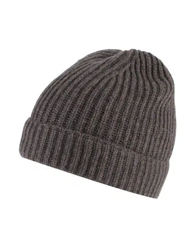 Gentryportofino Woman Hat Dark Brown Size Onesize Cashmere