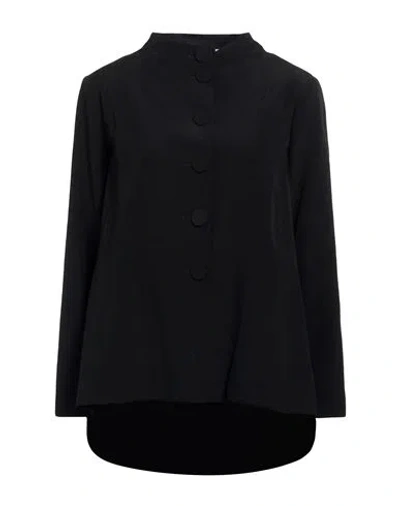 Gentryportofino Woman Jacket Black Size 10 Wool