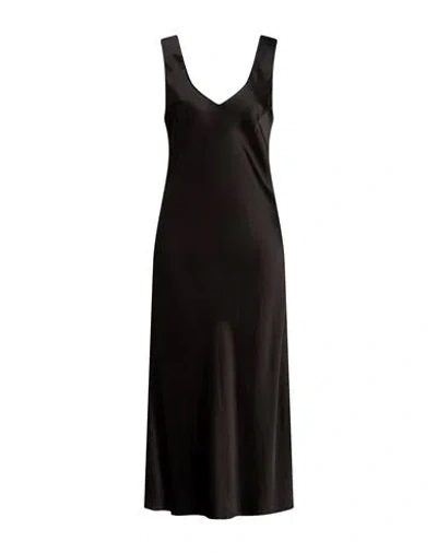 Gentryportofino Woman Maxi Dress Black Size 14 Viscose, Wool