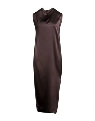 Gentryportofino Woman Maxi Dress Dark Purple Size 10 Viscose, Wool