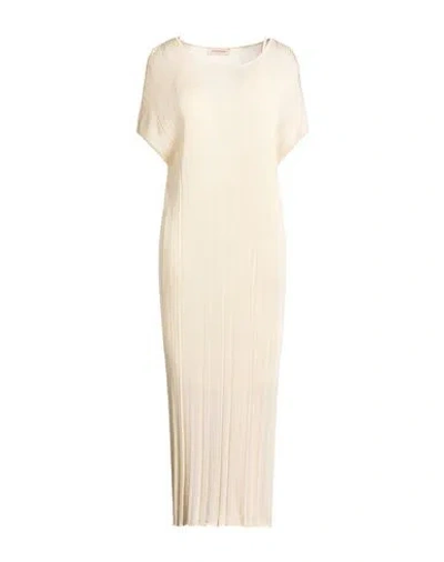 Gentryportofino Woman Maxi Dress Ivory Size 18 Viscose In Neutral