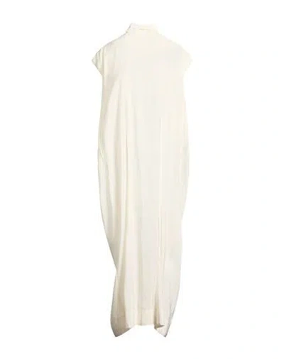 Gentryportofino Woman Maxi Dress Off White Size 6 Modal, Polyester In Neutral