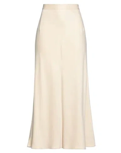 Gentryportofino Woman Maxi Skirt Beige Size 12 Viscose, Cupro In Neutral