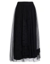 Gentryportofino Woman Maxi Skirt Black Size 10 Polyester In Black