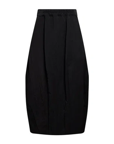 Gentryportofino Woman Maxi Skirt Black Size 4 Polyamide In Animal Print