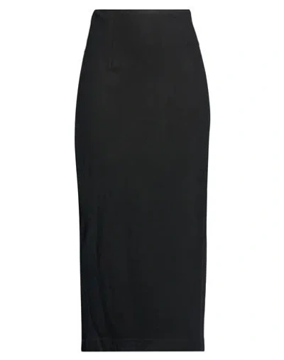 Gentryportofino Woman Maxi Skirt Black Size 6 Viscose, Wool