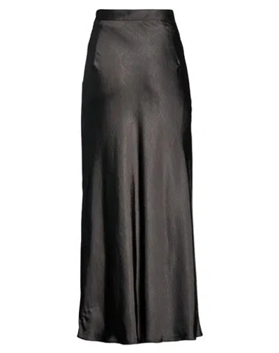 Gentryportofino Woman Maxi Skirt Black Size 8 Polyester
