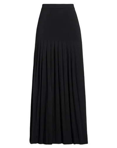 Gentryportofino Woman Maxi Skirt Black Size 8 Viscose, Wool, Elastane