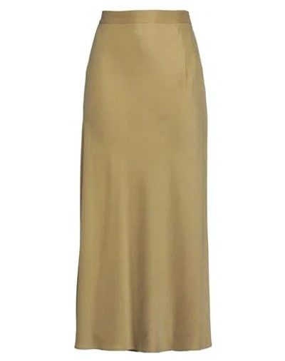 Gentryportofino Woman Maxi Skirt Mustard Size 10 Viscose, Cupro In Yellow